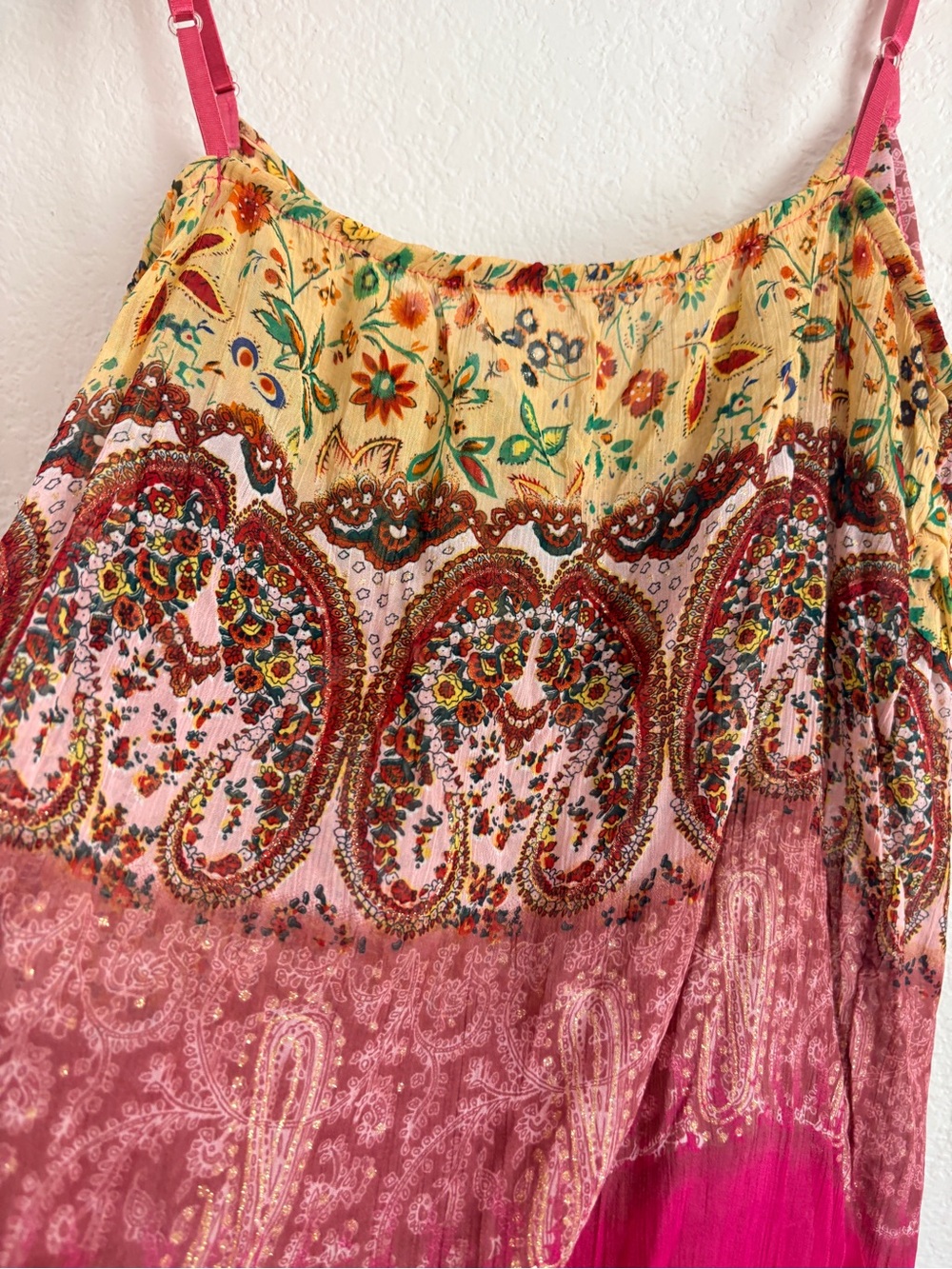 Vintage Y2K Boho Festival Paisley Tank Top - Picture 4 of 12